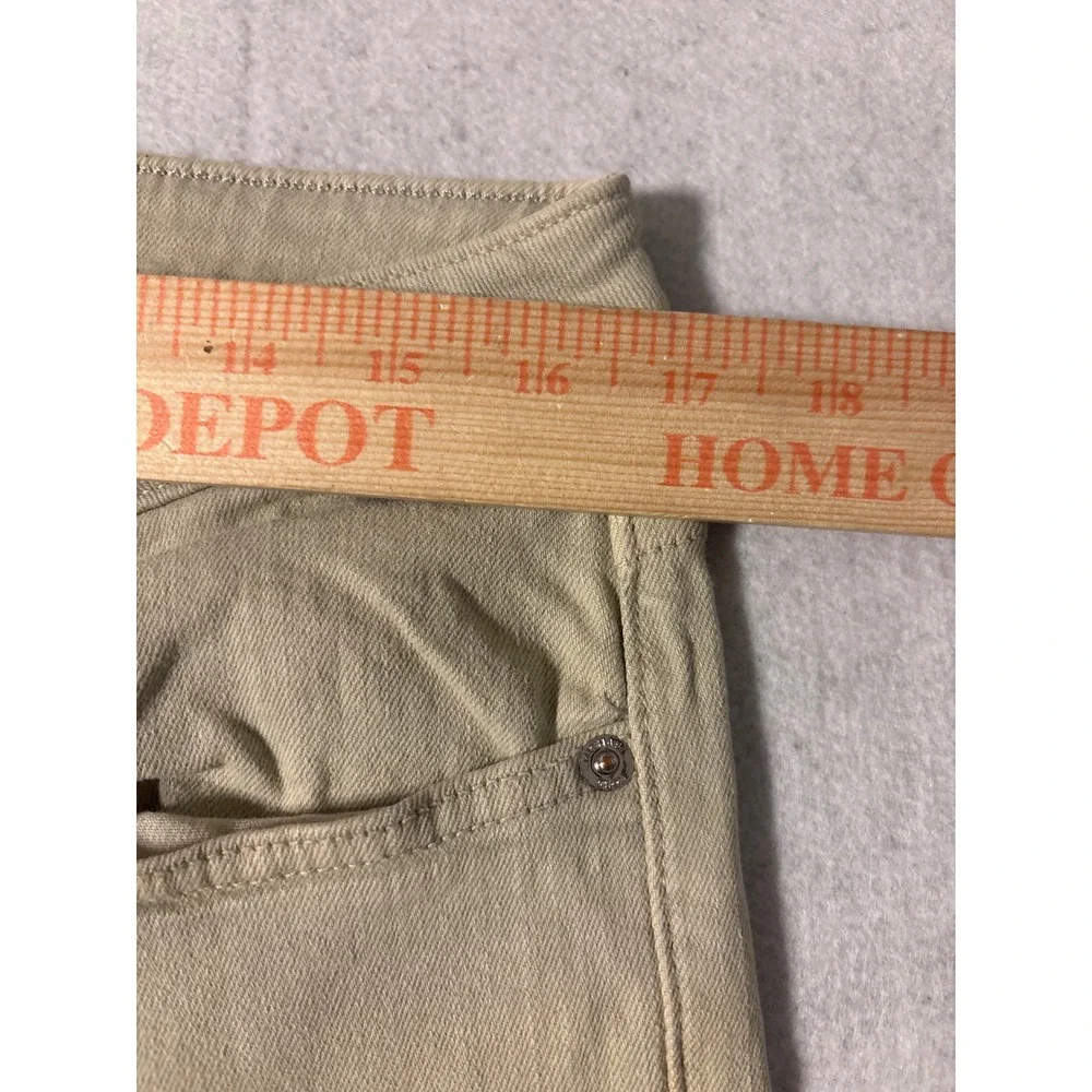 Michael Kors Skinny Jeans Womens SZ10 Tan Khaki Excellent Mid Rise Stretch Pants